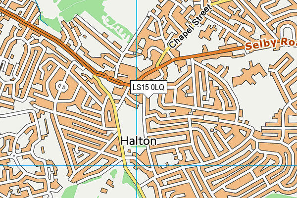 LS15 0LQ map - OS VectorMap District (Ordnance Survey)