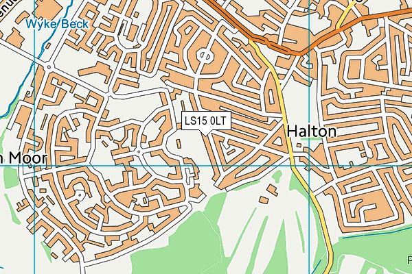 LS15 0LT map - OS VectorMap District (Ordnance Survey)