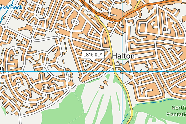 LS15 0LY map - OS VectorMap District (Ordnance Survey)