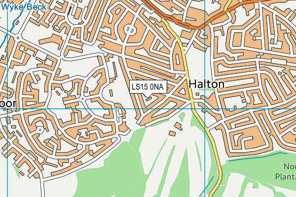 LS15 0NA map - OS VectorMap District (Ordnance Survey)