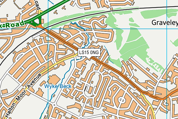 LS15 0NG map - OS VectorMap District (Ordnance Survey)