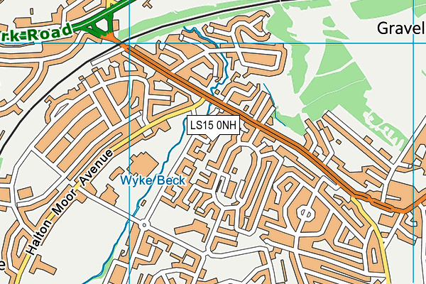 LS15 0NH map - OS VectorMap District (Ordnance Survey)