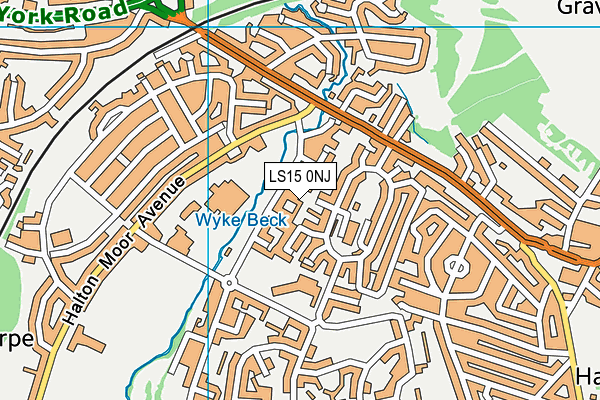 LS15 0NJ map - OS VectorMap District (Ordnance Survey)