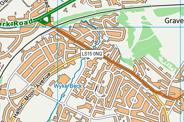 LS15 0NQ map - OS VectorMap District (Ordnance Survey)