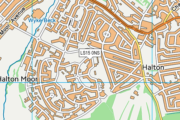 LS15 0NS map - OS VectorMap District (Ordnance Survey)