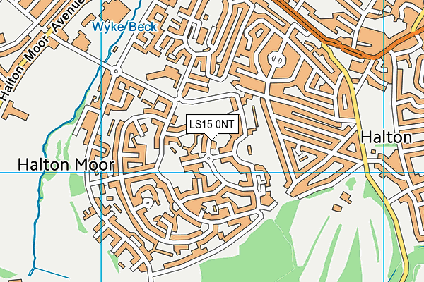 LS15 0NT map - OS VectorMap District (Ordnance Survey)