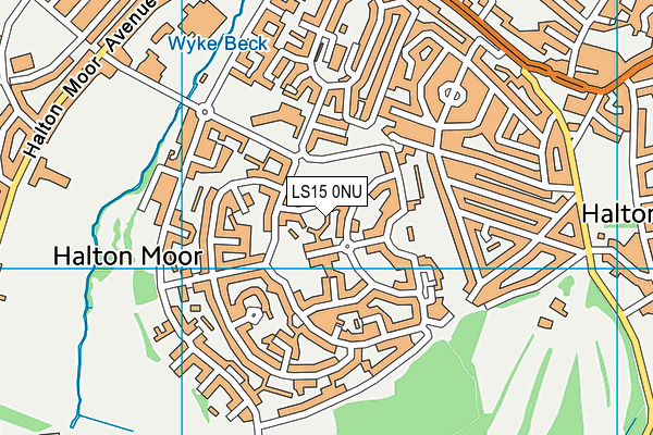 LS15 0NU map - OS VectorMap District (Ordnance Survey)