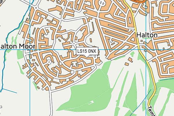 LS15 0NX map - OS VectorMap District (Ordnance Survey)