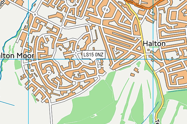 LS15 0NZ map - OS VectorMap District (Ordnance Survey)