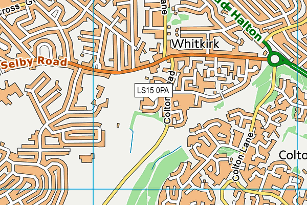 LS15 0PA map - OS VectorMap District (Ordnance Survey)
