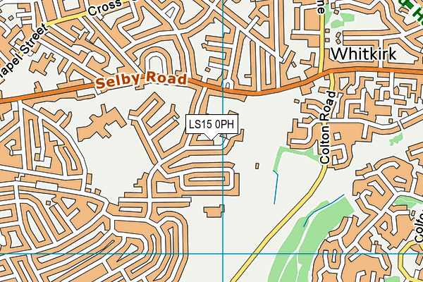 LS15 0PH map - OS VectorMap District (Ordnance Survey)