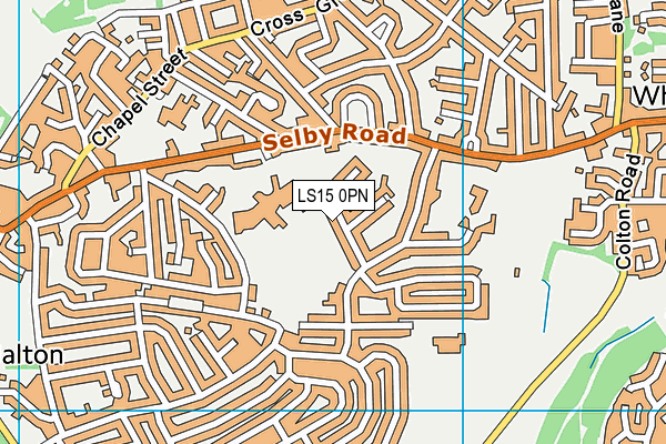 LS15 0PN map - OS VectorMap District (Ordnance Survey)