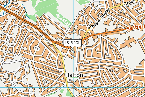 LS15 0QL map - OS VectorMap District (Ordnance Survey)