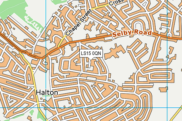 LS15 0QN map - OS VectorMap District (Ordnance Survey)
