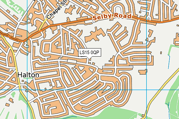 LS15 0QP map - OS VectorMap District (Ordnance Survey)