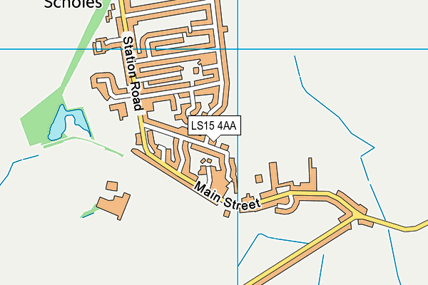 LS15 4AA map - OS VectorMap District (Ordnance Survey)