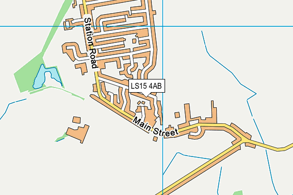 LS15 4AB map - OS VectorMap District (Ordnance Survey)