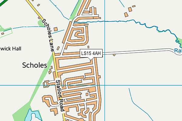 LS15 4AH map - OS VectorMap District (Ordnance Survey)