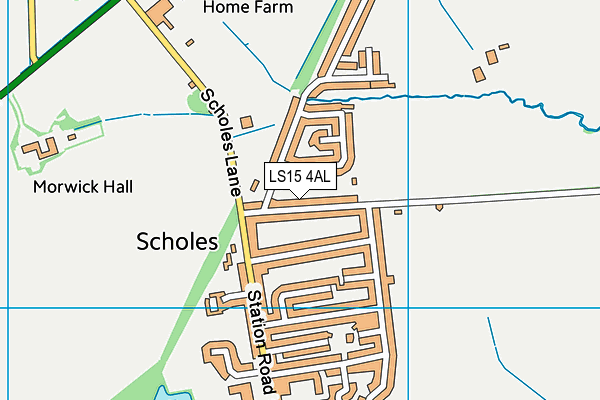 LS15 4AL map - OS VectorMap District (Ordnance Survey)