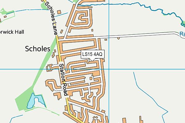 LS15 4AQ map - OS VectorMap District (Ordnance Survey)