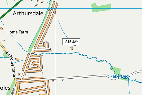 LS15 4AY map - OS VectorMap District (Ordnance Survey)