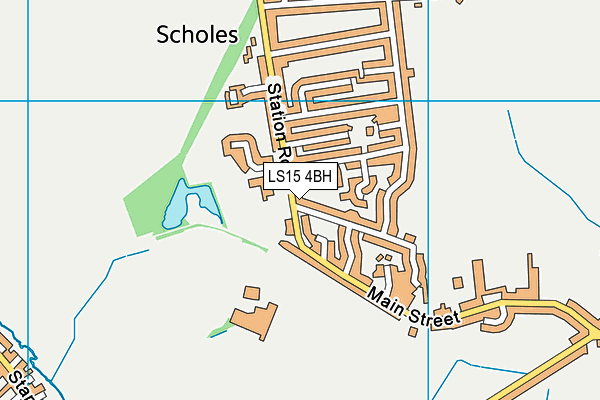 LS15 4BH map - OS VectorMap District (Ordnance Survey)