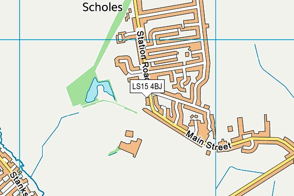 LS15 4BJ map - OS VectorMap District (Ordnance Survey)