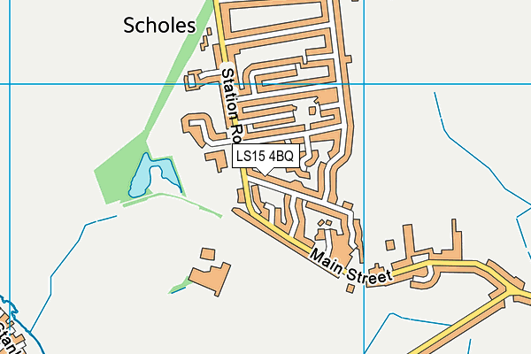 LS15 4BQ map - OS VectorMap District (Ordnance Survey)