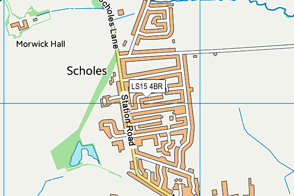 LS15 4BR map - OS VectorMap District (Ordnance Survey)