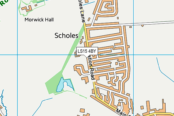 LS15 4BY map - OS VectorMap District (Ordnance Survey)