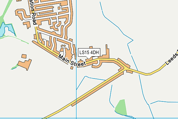 LS15 4DH map - OS VectorMap District (Ordnance Survey)