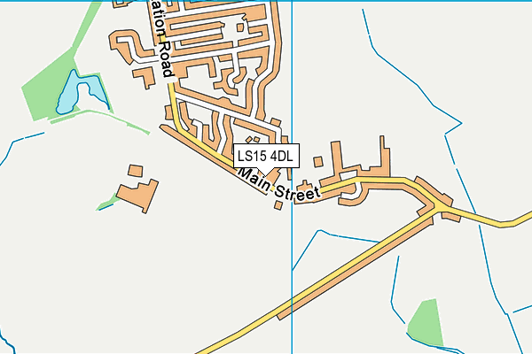 LS15 4DL map - OS VectorMap District (Ordnance Survey)