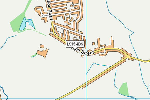 LS15 4DN map - OS VectorMap District (Ordnance Survey)