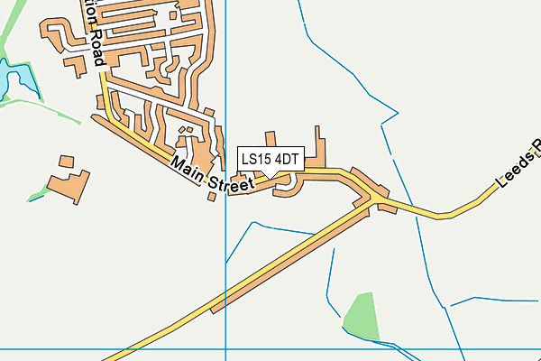 LS15 4DT map - OS VectorMap District (Ordnance Survey)
