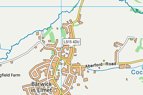 LS15 4DU map - OS VectorMap District (Ordnance Survey)