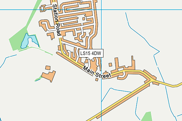 LS15 4DW map - OS VectorMap District (Ordnance Survey)