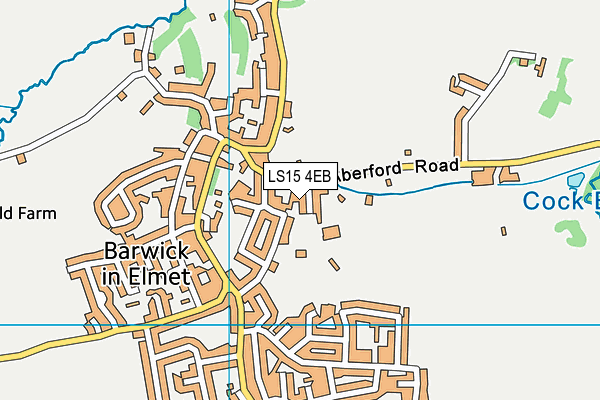 LS15 4EB map - OS VectorMap District (Ordnance Survey)