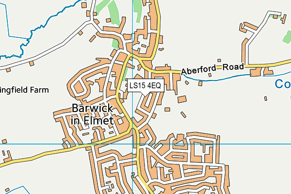 Barwick In Elmet Tennis Club map (LS15 4EQ) - OS VectorMap District (Ordnance Survey)