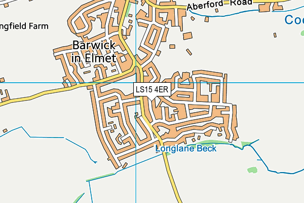 LS15 4ER map - OS VectorMap District (Ordnance Survey)