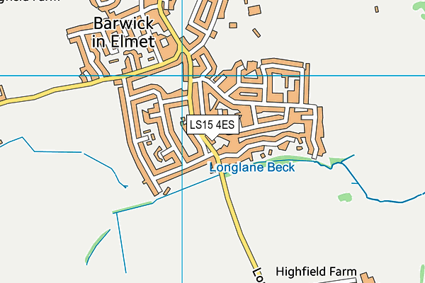 LS15 4ES map - OS VectorMap District (Ordnance Survey)