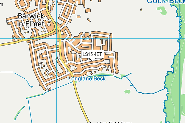 LS15 4ET map - OS VectorMap District (Ordnance Survey)