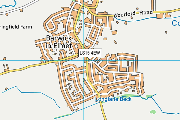 LS15 4EW map - OS VectorMap District (Ordnance Survey)