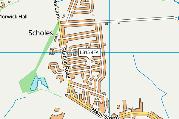 LS15 4FA map - OS VectorMap District (Ordnance Survey)