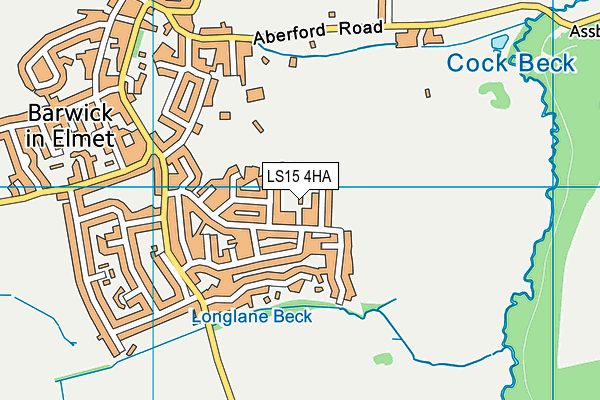 LS15 4HA map - OS VectorMap District (Ordnance Survey)