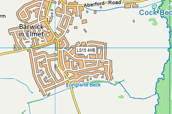 LS15 4HB map - OS VectorMap District (Ordnance Survey)