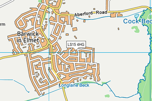 LS15 4HG map - OS VectorMap District (Ordnance Survey)