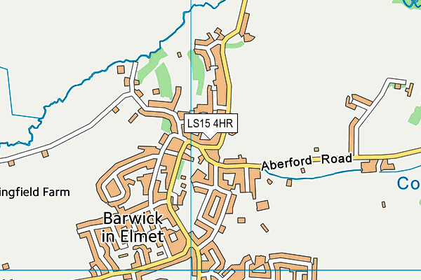LS15 4HR map - OS VectorMap District (Ordnance Survey)