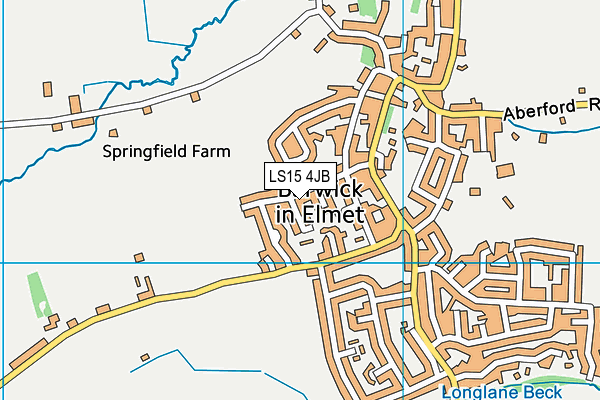 LS15 4JB map - OS VectorMap District (Ordnance Survey)