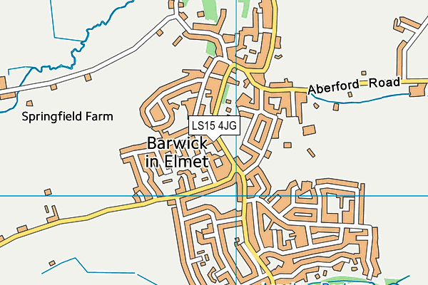 LS15 4JG map - OS VectorMap District (Ordnance Survey)