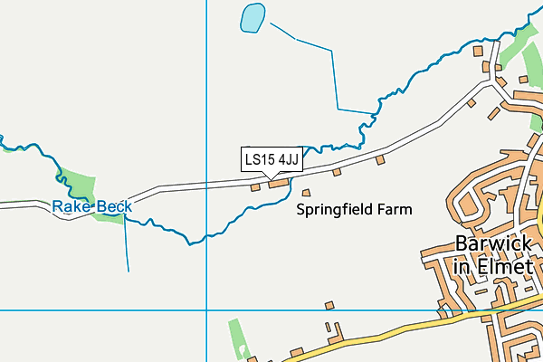 LS15 4JJ map - OS VectorMap District (Ordnance Survey)